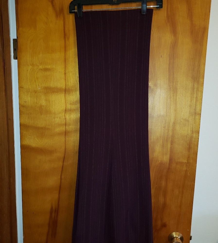 Gorgeous Lane Bryant Wine pin stripe slacks